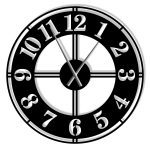Large Metal Wall Clock Classic II 80 cm