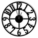 Metal Wall Clock Roma II 50 cm