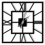 Metal Wall Clock Plaza 40 cm