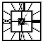 Metal Wall Clock Plaza 70 cm